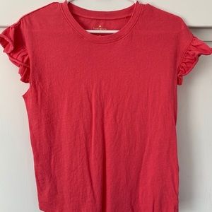 Kate Spade ruffle sleeve T-shirt-NWOT